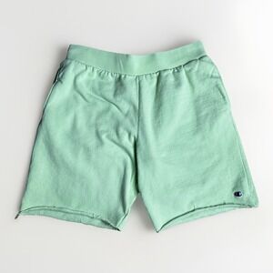 Vintage Champion Reverse Weave Sweatshorts Mens XL Neon Green Gym Basketball Y2K